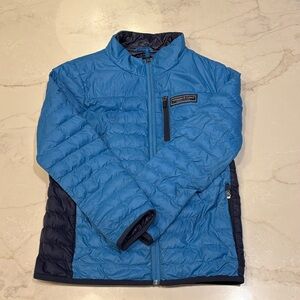 Vineyard Vines Kids Two-Tone Blue Puffer Jacket